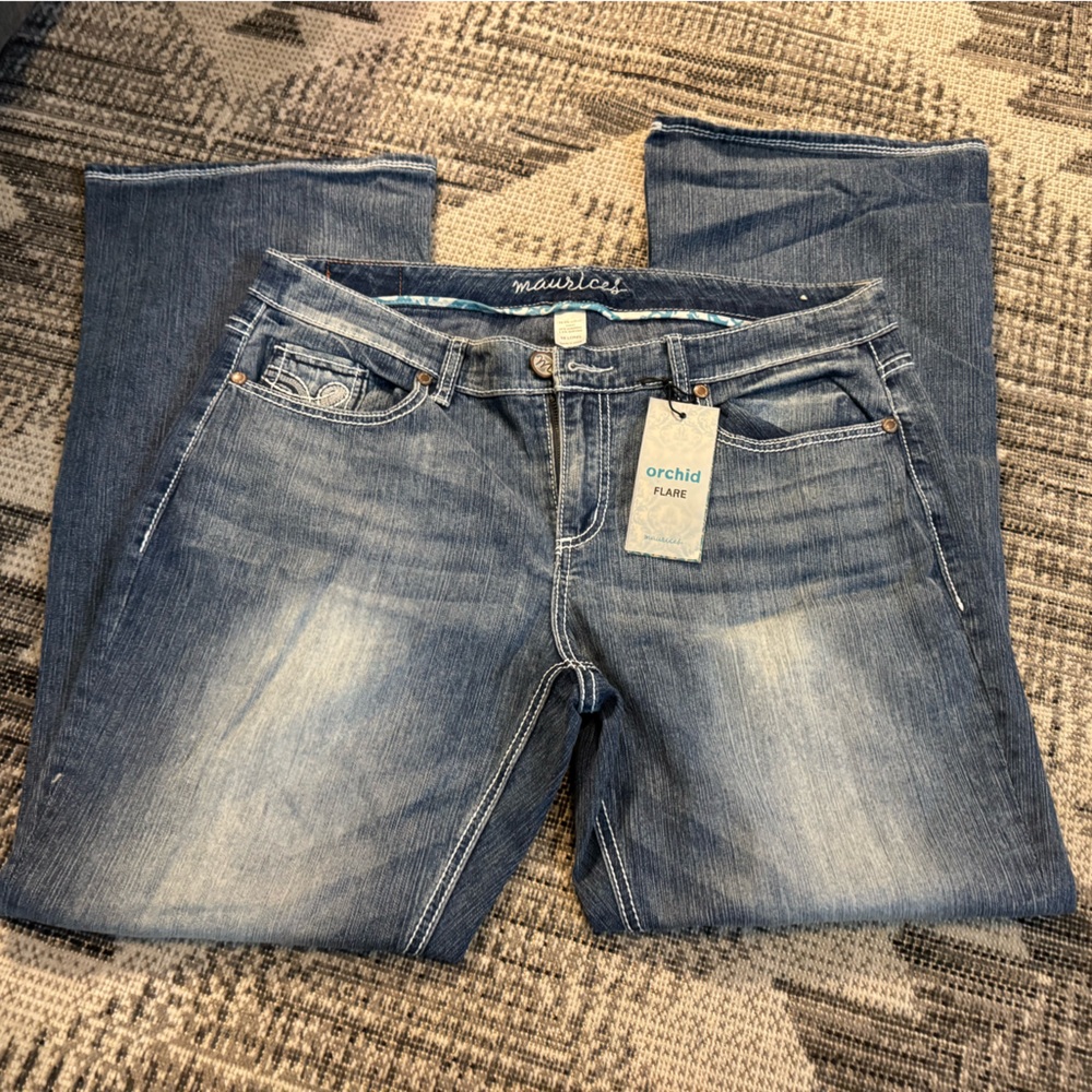 Maurices Light Blue Flare Jeans